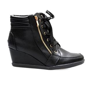 New Women's Forever Peggy-66 Hi-Top  fashion sneaker blk